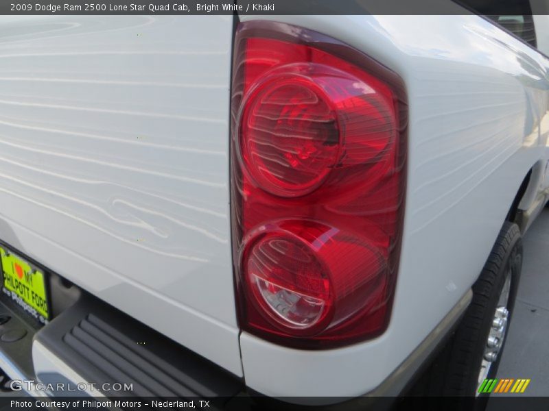Bright White / Khaki 2009 Dodge Ram 2500 Lone Star Quad Cab