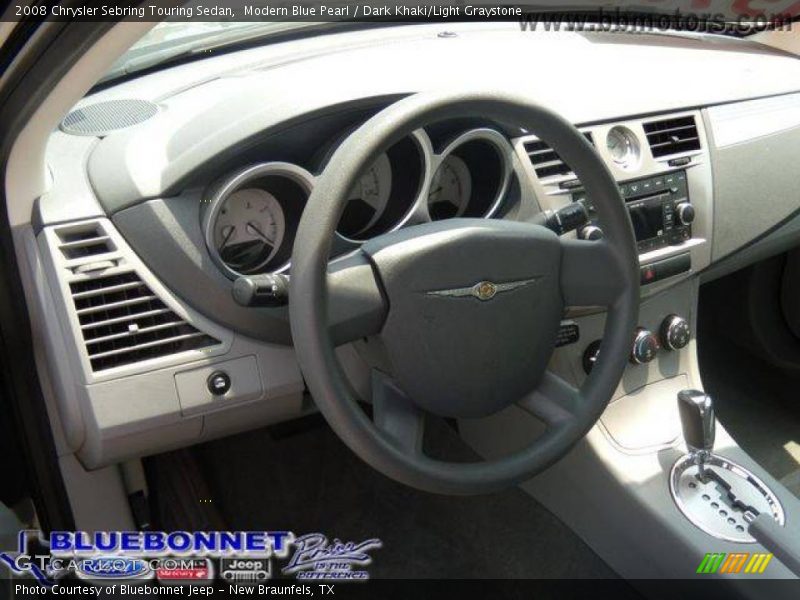 Modern Blue Pearl / Dark Khaki/Light Graystone 2008 Chrysler Sebring Touring Sedan