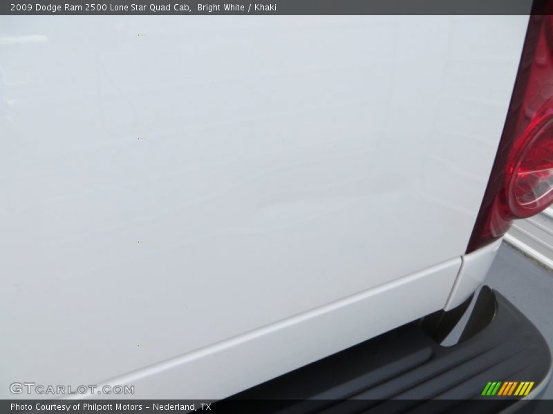 Bright White / Khaki 2009 Dodge Ram 2500 Lone Star Quad Cab