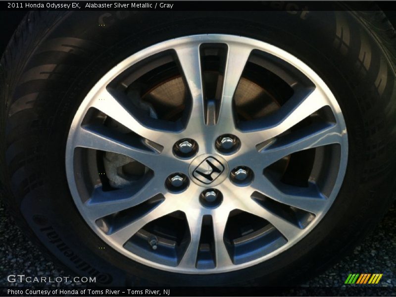 Alabaster Silver Metallic / Gray 2011 Honda Odyssey EX