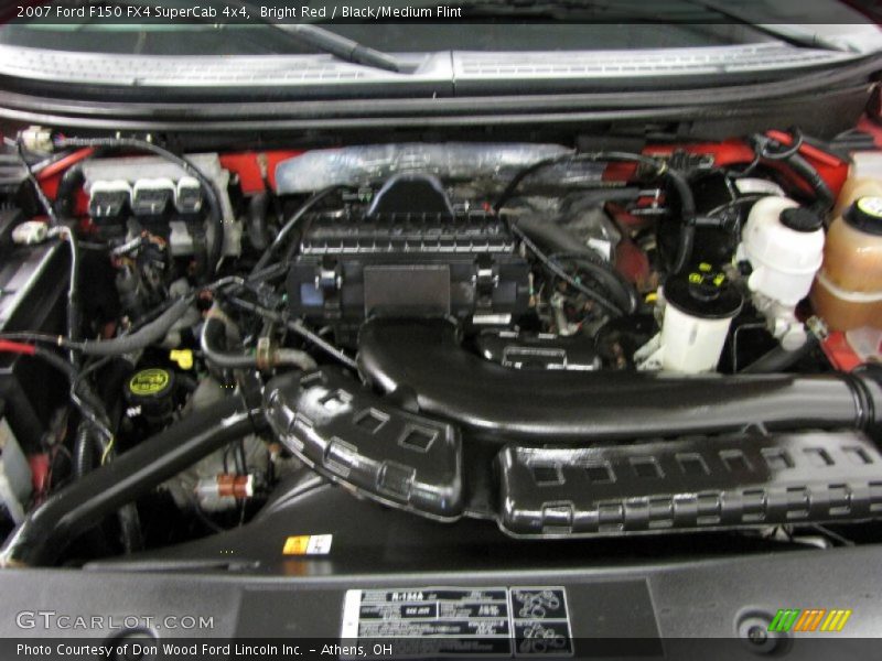 Bright Red / Black/Medium Flint 2007 Ford F150 FX4 SuperCab 4x4
