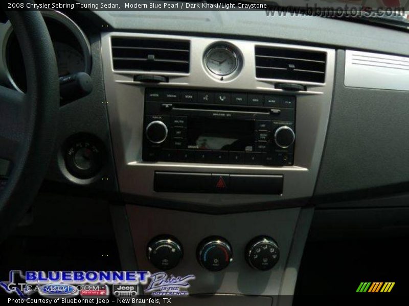 Modern Blue Pearl / Dark Khaki/Light Graystone 2008 Chrysler Sebring Touring Sedan
