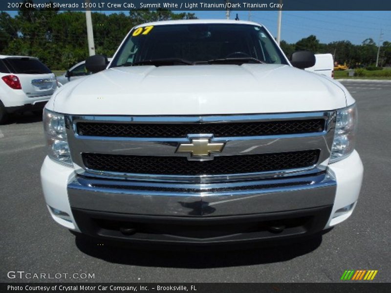 Summit White / Light Titanium/Dark Titanium Gray 2007 Chevrolet Silverado 1500 LT Crew Cab