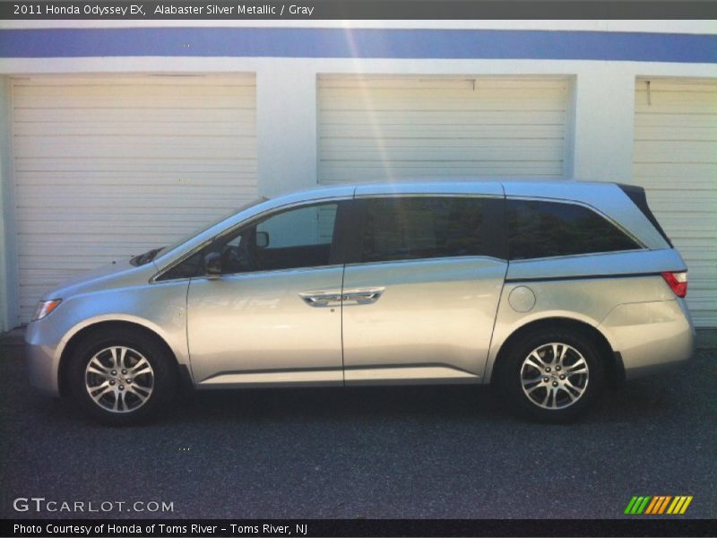 Alabaster Silver Metallic / Gray 2011 Honda Odyssey EX