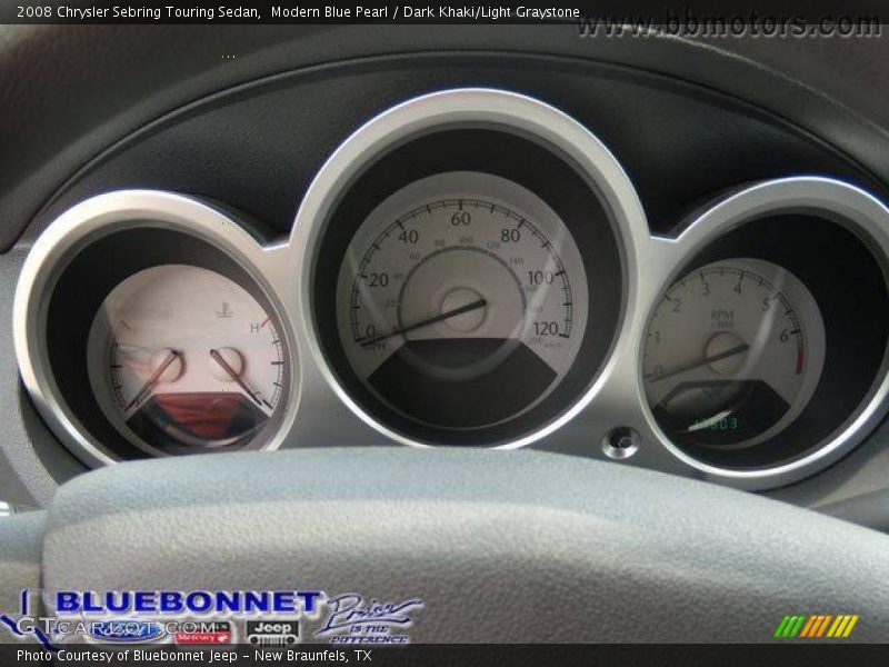 Modern Blue Pearl / Dark Khaki/Light Graystone 2008 Chrysler Sebring Touring Sedan
