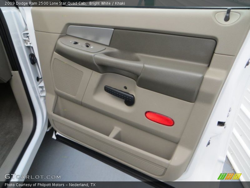 Bright White / Khaki 2009 Dodge Ram 2500 Lone Star Quad Cab