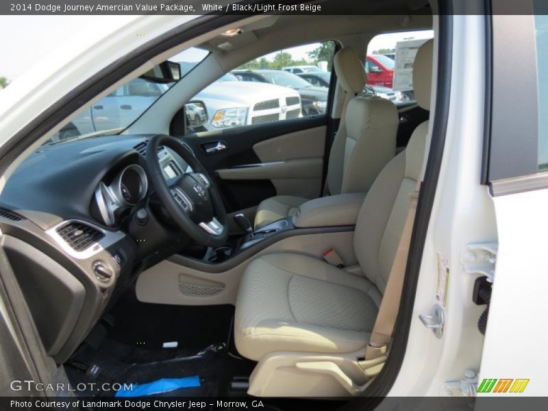 Front Seat of 2014 Journey Amercian Value Package