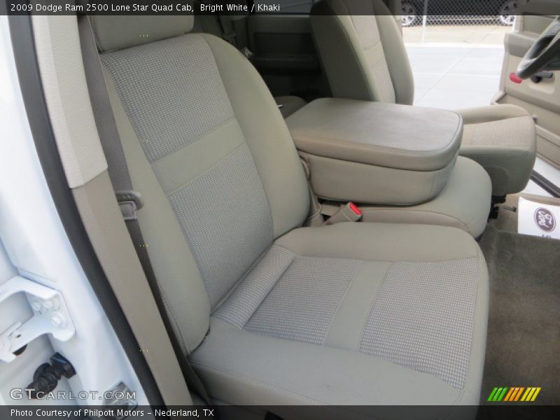 Bright White / Khaki 2009 Dodge Ram 2500 Lone Star Quad Cab