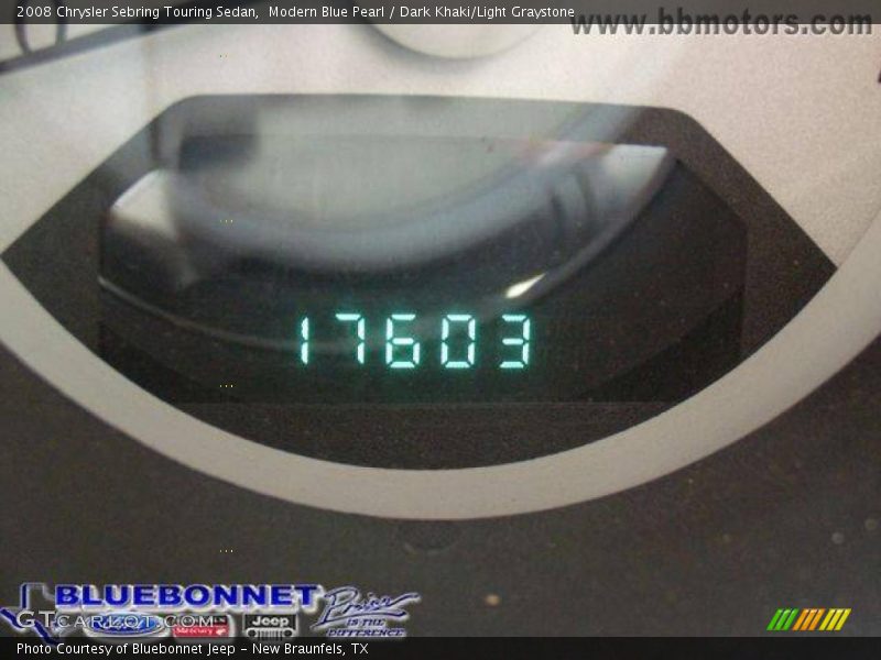 Modern Blue Pearl / Dark Khaki/Light Graystone 2008 Chrysler Sebring Touring Sedan