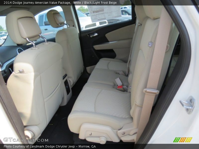 Rear Seat of 2014 Journey Amercian Value Package