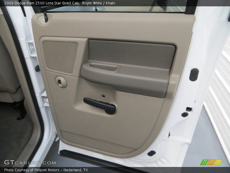 Bright White / Khaki 2009 Dodge Ram 2500 Lone Star Quad Cab