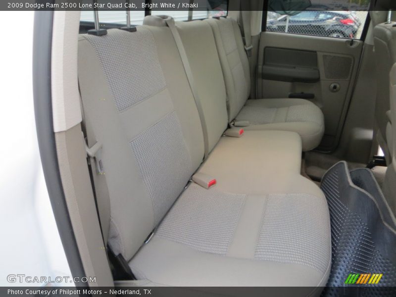 Bright White / Khaki 2009 Dodge Ram 2500 Lone Star Quad Cab