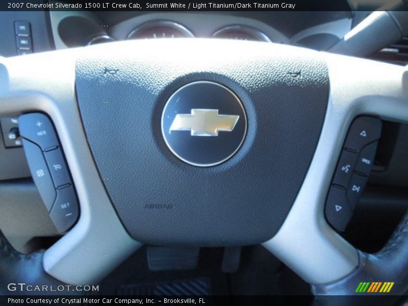 Summit White / Light Titanium/Dark Titanium Gray 2007 Chevrolet Silverado 1500 LT Crew Cab