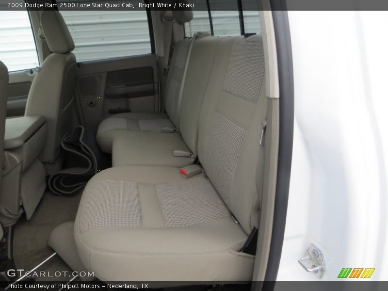 Bright White / Khaki 2009 Dodge Ram 2500 Lone Star Quad Cab