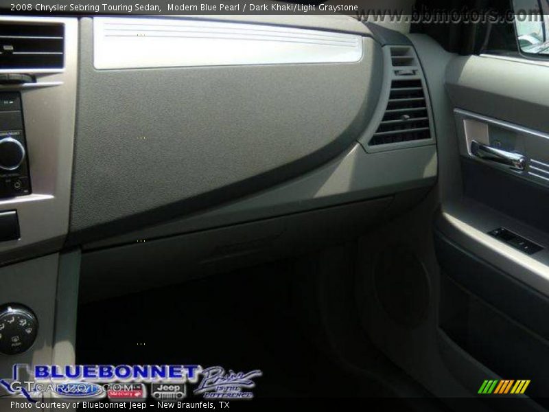 Modern Blue Pearl / Dark Khaki/Light Graystone 2008 Chrysler Sebring Touring Sedan