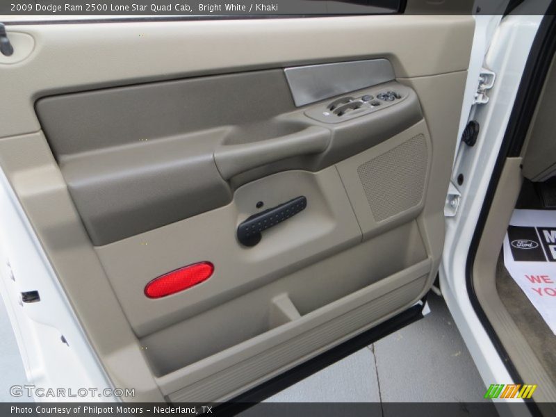 Bright White / Khaki 2009 Dodge Ram 2500 Lone Star Quad Cab