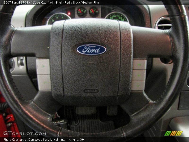 Bright Red / Black/Medium Flint 2007 Ford F150 FX4 SuperCab 4x4