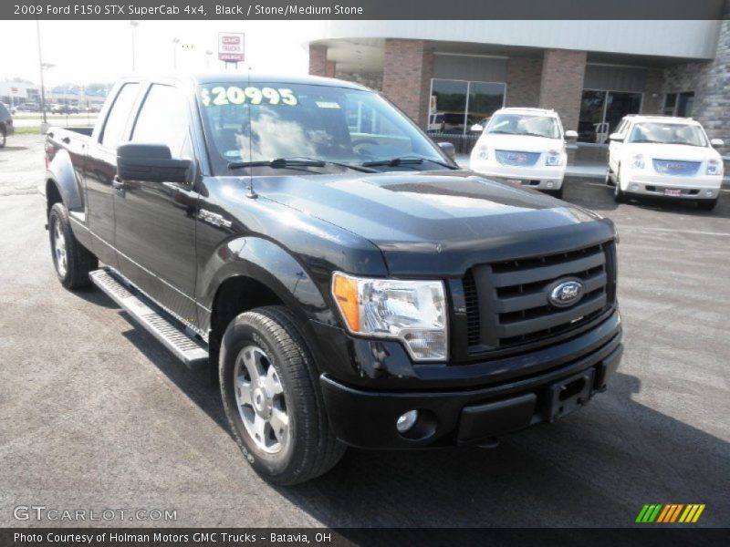 Black / Stone/Medium Stone 2009 Ford F150 STX SuperCab 4x4