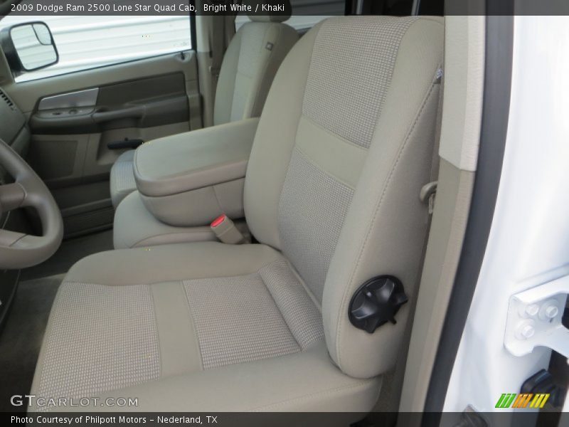 Bright White / Khaki 2009 Dodge Ram 2500 Lone Star Quad Cab