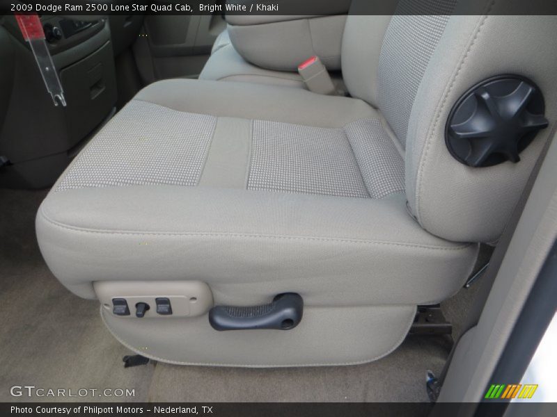 Bright White / Khaki 2009 Dodge Ram 2500 Lone Star Quad Cab