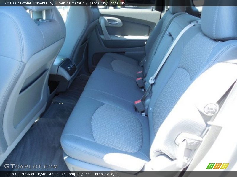 Silver Ice Metallic / Dark Gray/Light Gray 2010 Chevrolet Traverse LS