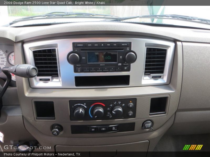 Bright White / Khaki 2009 Dodge Ram 2500 Lone Star Quad Cab