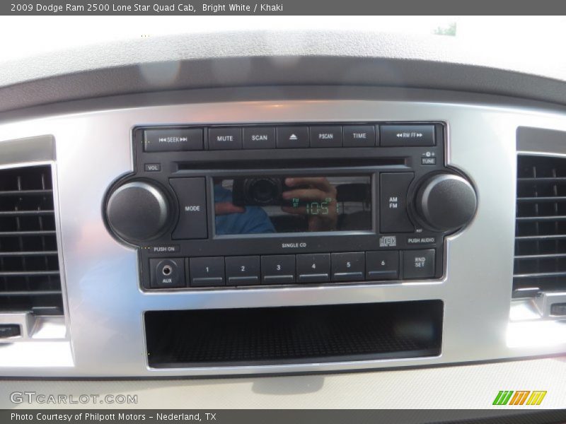 Bright White / Khaki 2009 Dodge Ram 2500 Lone Star Quad Cab