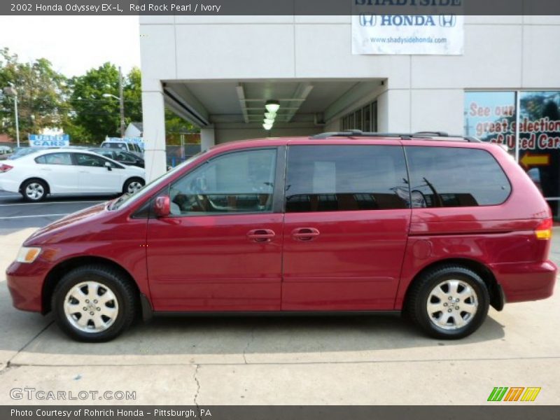 Red Rock Pearl / Ivory 2002 Honda Odyssey EX-L