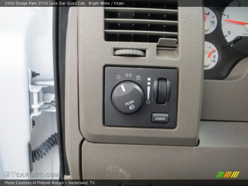 Bright White / Khaki 2009 Dodge Ram 2500 Lone Star Quad Cab