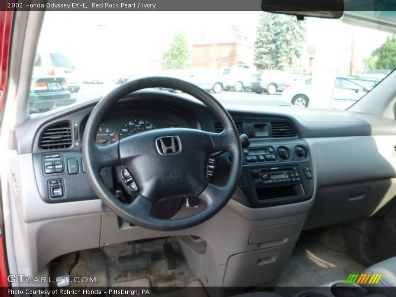 Red Rock Pearl / Ivory 2002 Honda Odyssey EX-L