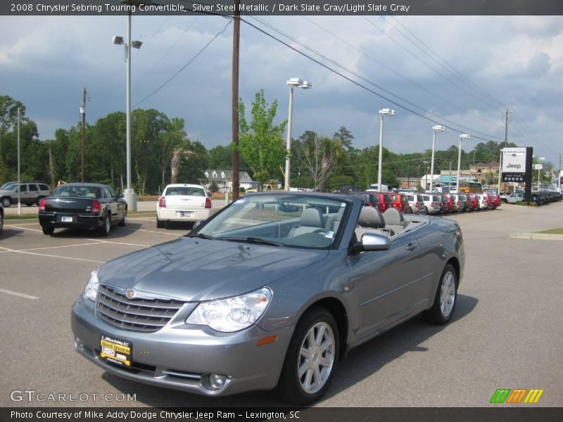 Silver Steel Metallic / Dark Slate Gray/Light Slate Gray 2008 Chrysler Sebring Touring Convertible