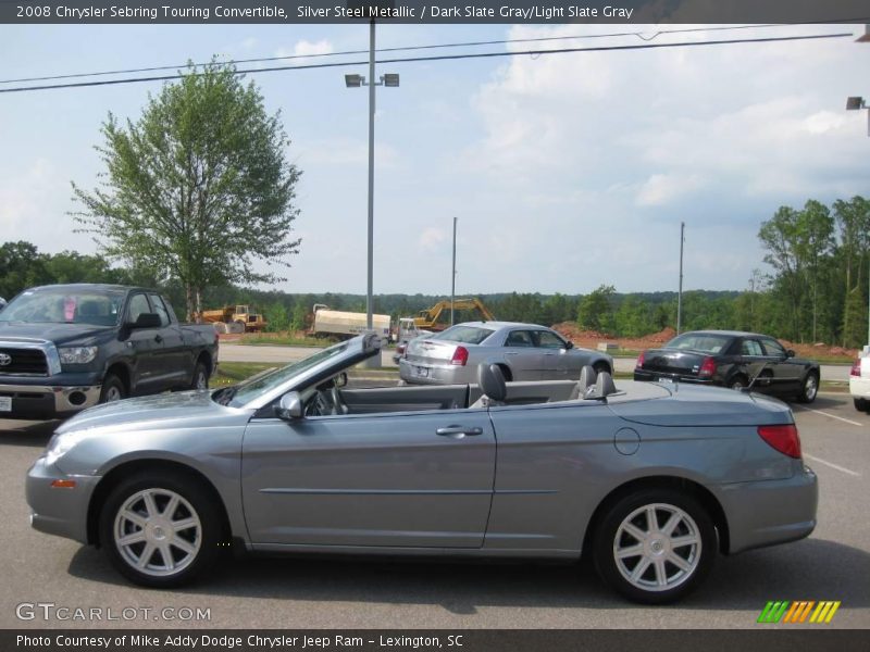 Silver Steel Metallic / Dark Slate Gray/Light Slate Gray 2008 Chrysler Sebring Touring Convertible