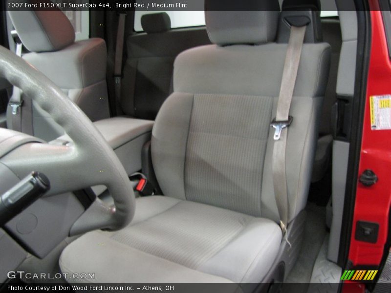 Bright Red / Medium Flint 2007 Ford F150 XLT SuperCab 4x4