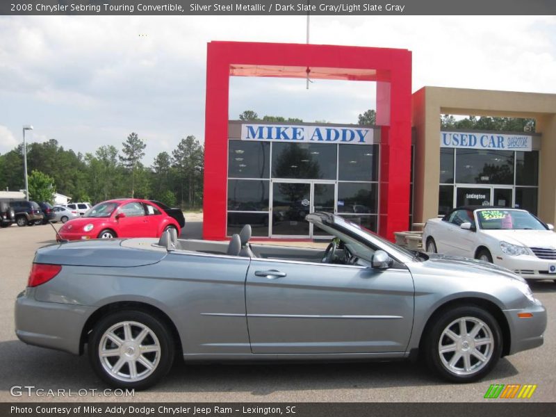 Silver Steel Metallic / Dark Slate Gray/Light Slate Gray 2008 Chrysler Sebring Touring Convertible