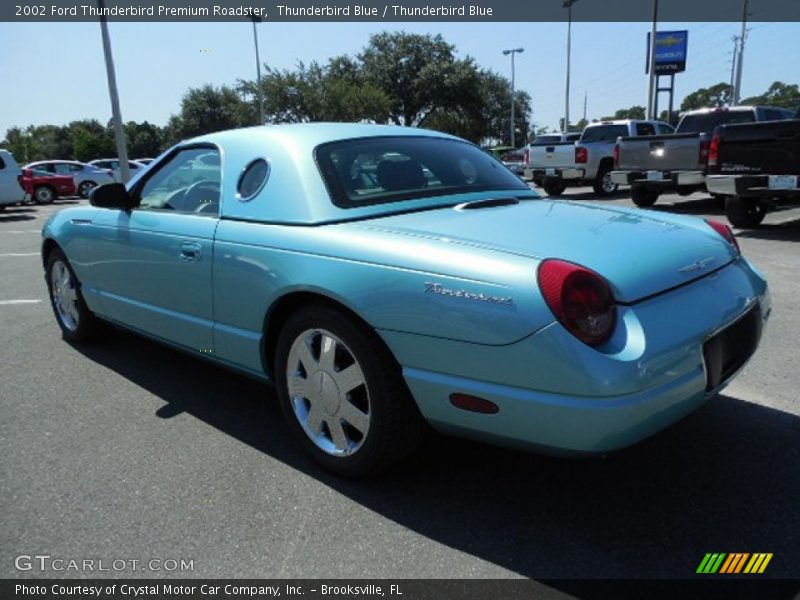 Thunderbird Blue / Thunderbird Blue 2002 Ford Thunderbird Premium Roadster