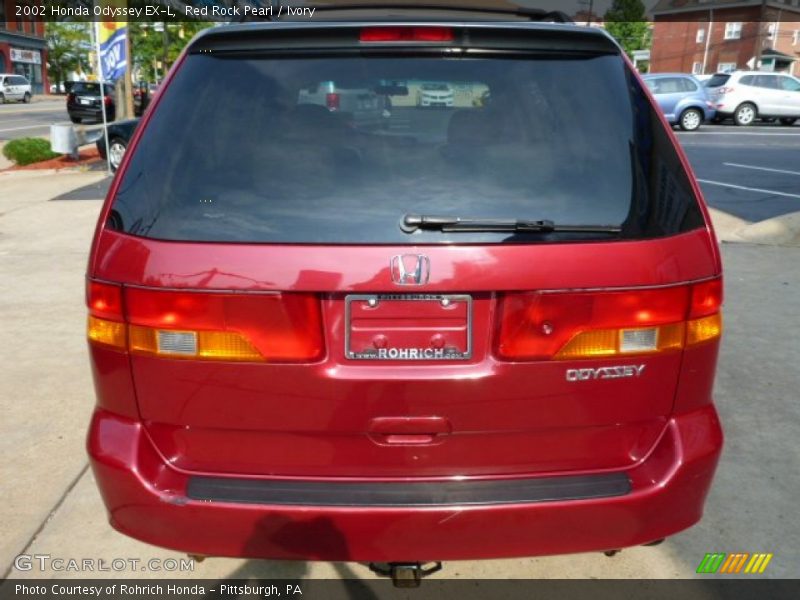 Red Rock Pearl / Ivory 2002 Honda Odyssey EX-L