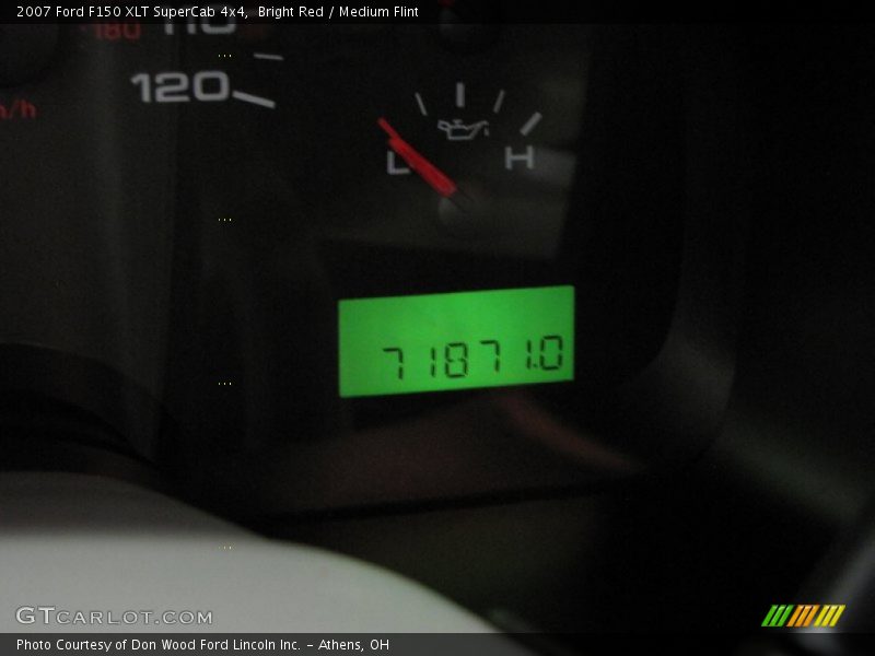 Bright Red / Medium Flint 2007 Ford F150 XLT SuperCab 4x4