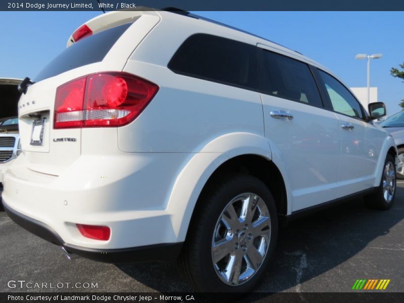 White / Black 2014 Dodge Journey Limited