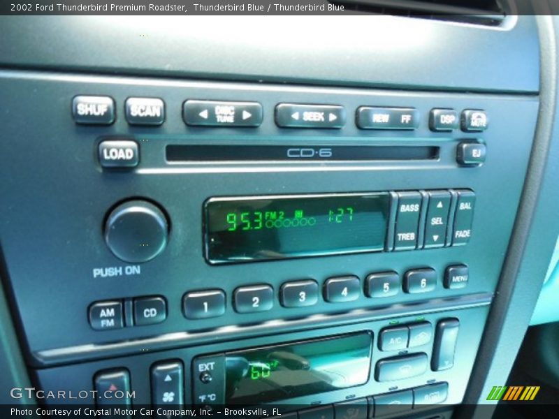 Controls of 2002 Thunderbird Premium Roadster