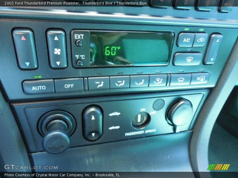 Controls of 2002 Thunderbird Premium Roadster