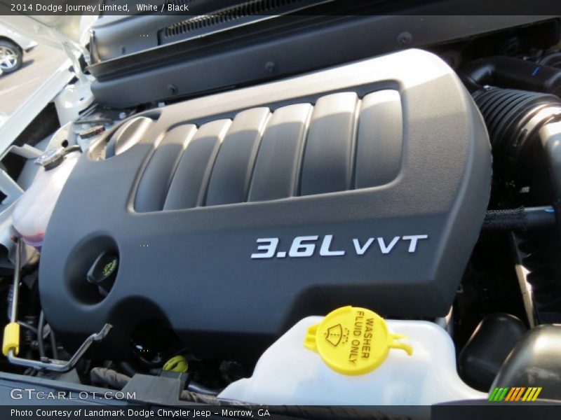 White / Black 2014 Dodge Journey Limited