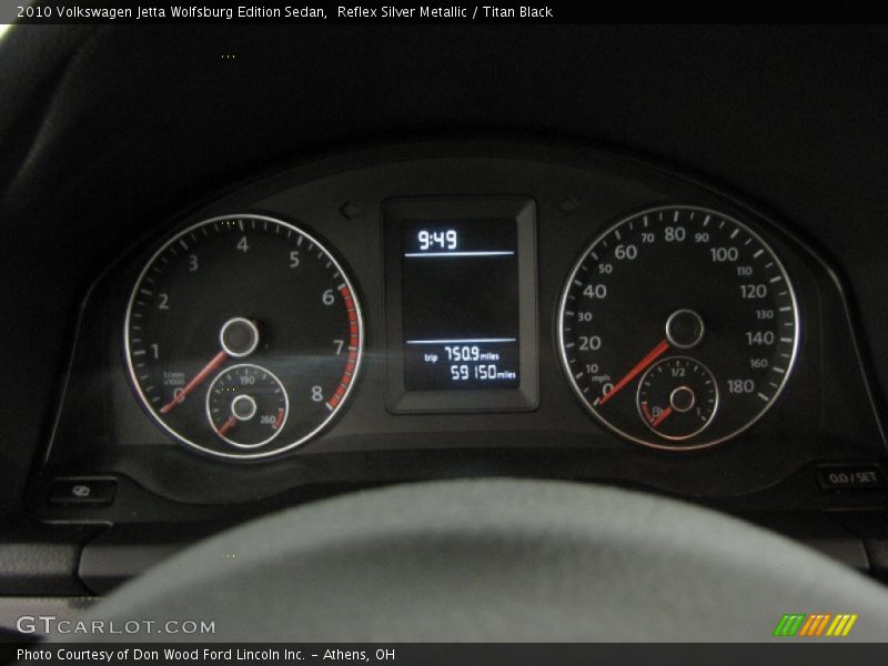 Reflex Silver Metallic / Titan Black 2010 Volkswagen Jetta Wolfsburg Edition Sedan