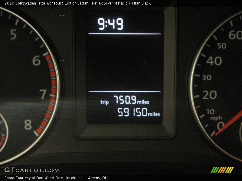 Reflex Silver Metallic / Titan Black 2010 Volkswagen Jetta Wolfsburg Edition Sedan
