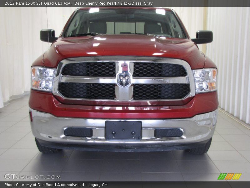 Deep Cherry Red Pearl / Black/Diesel Gray 2013 Ram 1500 SLT Quad Cab 4x4