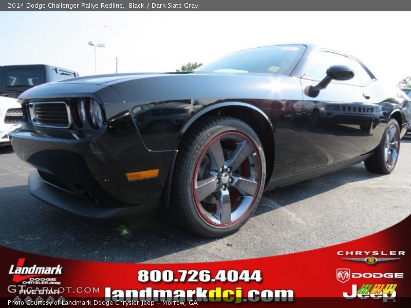 Black / Dark Slate Gray 2014 Dodge Challenger Rallye Redline