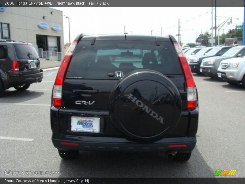 Nighthawk Black Pearl / Black 2006 Honda CR-V SE 4WD