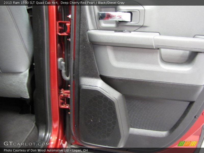 Deep Cherry Red Pearl / Black/Diesel Gray 2013 Ram 1500 SLT Quad Cab 4x4
