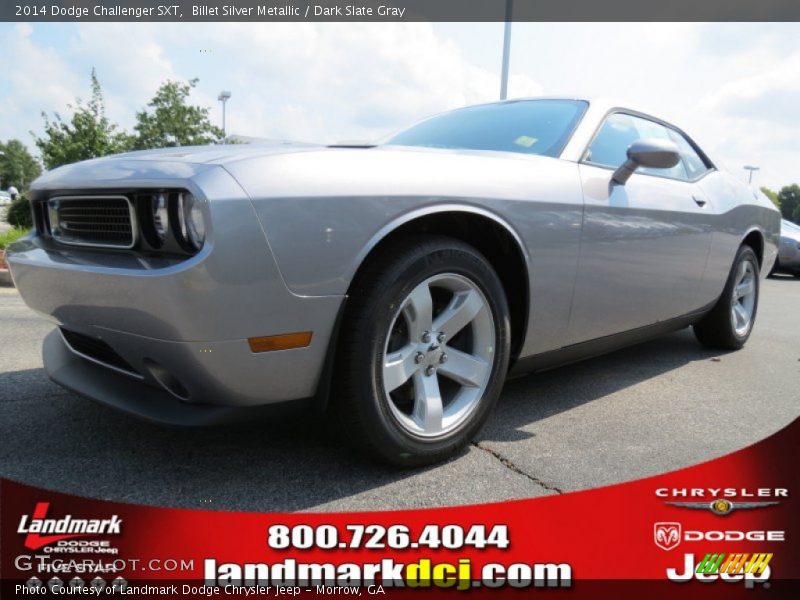 Billet Silver Metallic / Dark Slate Gray 2014 Dodge Challenger SXT