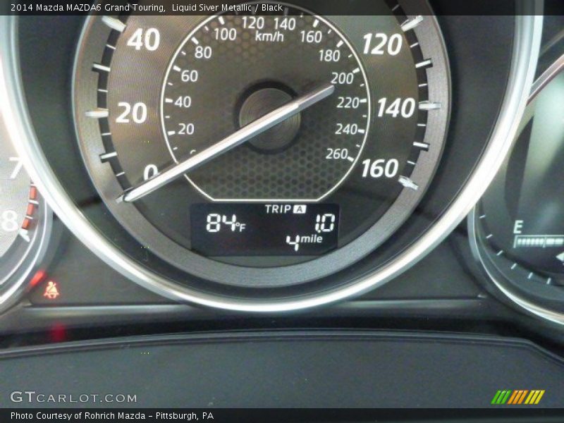 Liquid Siver Metallic / Black 2014 Mazda MAZDA6 Grand Touring