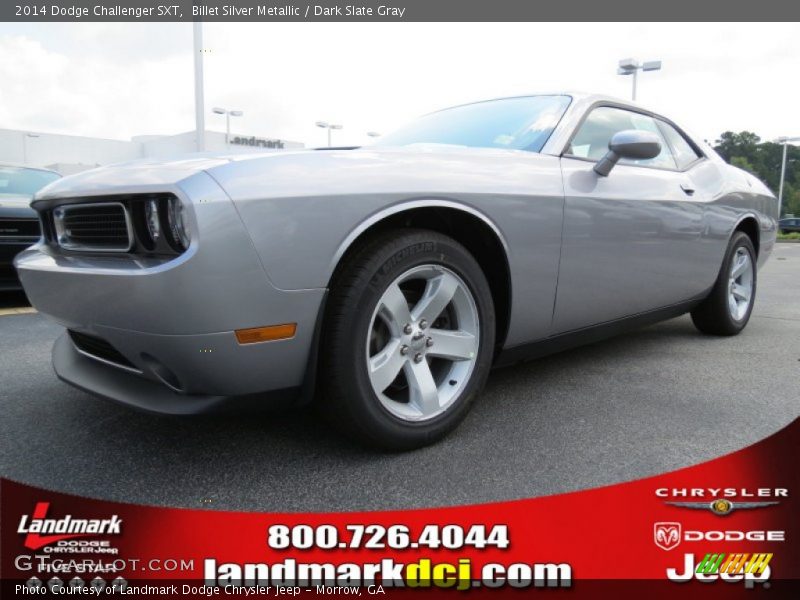 Billet Silver Metallic / Dark Slate Gray 2014 Dodge Challenger SXT